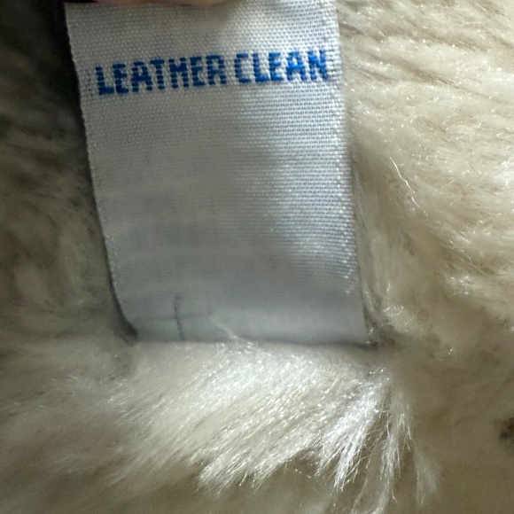 Marsh Landing Tan Suede Leather Jacket Faux Fur Collar Size Medium - Picture 10 of 10